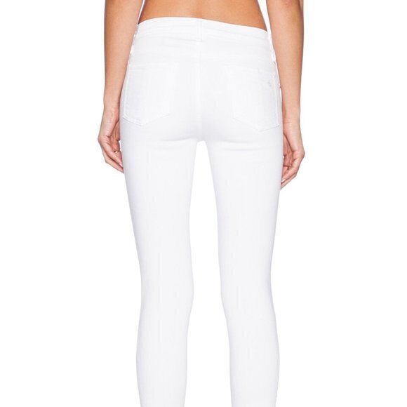 Rag & Bone The Skinny Jeans Womens Bright White Low Rise Denim Size 29 Pants - Picture 10 of 11